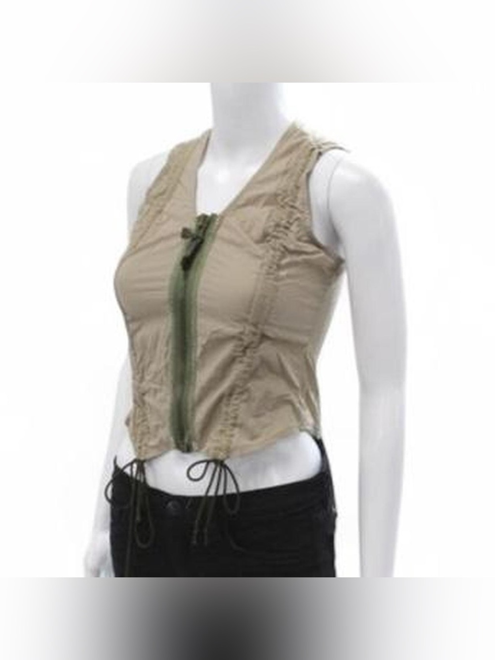 Y2K vintage Riley parachute trooper zip vest